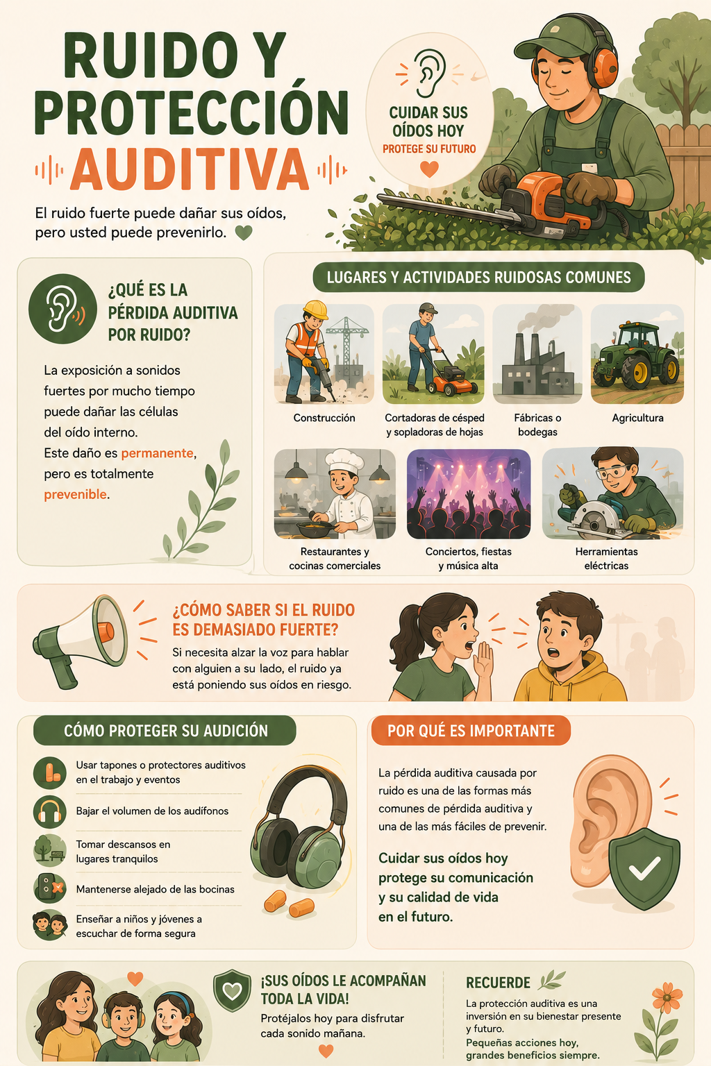 Flyer preview: Ruido y protección auditiva